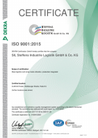 Bild: Zertifikat Global Certification Network ISO 9001 EN sil mit Hyperlink zum Zertifikat als PDF